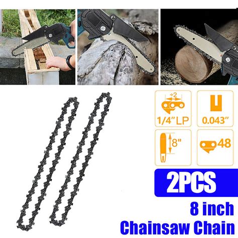 8 Inch Chainsaw Chain Replacement Part 1 4 Pitch 0 043 Gauge 48DL Drive