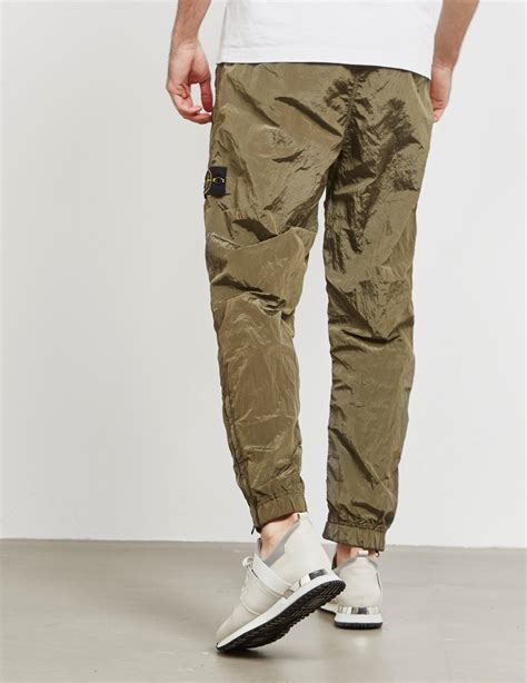 Stone Island Mens Nylon Metal Track Pants Green For Men Lyst