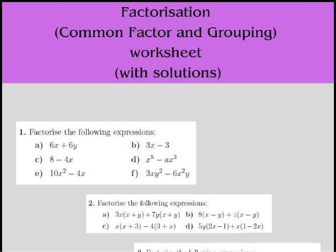 Factoring Polynomials Worksheet Fill And Sign