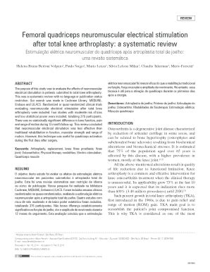 Fillable Online Scielo Femoral Quadriceps Neuromuscular Electrical