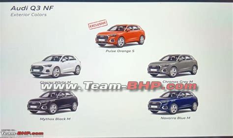 Audi Q3 2022 Colors