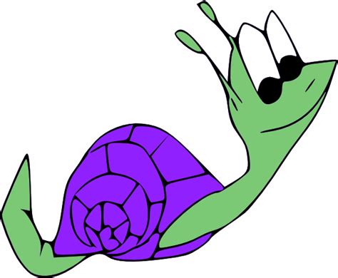 Snail With Purple Shell Clip Art At Vector Clip Art Online