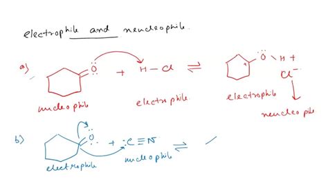 Solved Label Nucleophile And Electrophile In Each Reaction Below