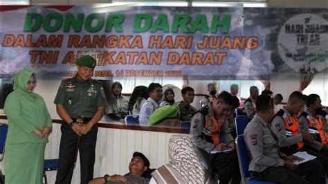 KODAM VI MULAWARMAN BANTU KETERSEDIAAN DARAH PMI KODIM 1008 TABALONG