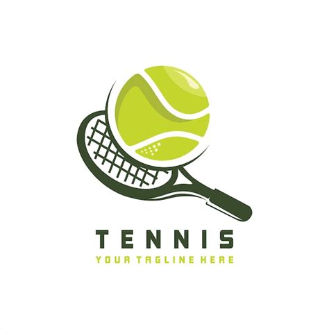 Icono De Tenis Raqueta Deportes Logo Juego Vector Pelota De Tenis