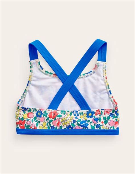 Cross Back Bikini Top Multi Flowerbed Boden Uk