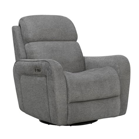 Quest Upgrade Charcoal Swivel Glider Cordless Recliner By Parker Living