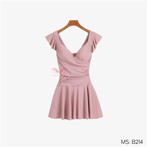 Set đồ bơi bikini nữ 1 mảnh liền thân đi biển kín đáo VINGO B214 VNGO Shopee Việt Nam