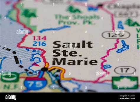 Sault ste marie ontario map hi-res stock photography and images - Alamy