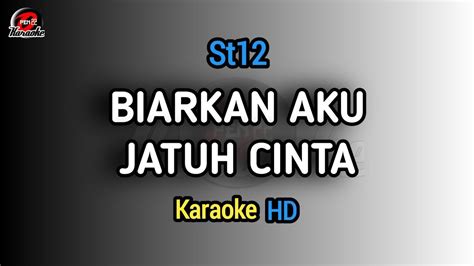 Biarkan Aku Jatuh Cinta Karaoke ST12 Nada Pria YouTube