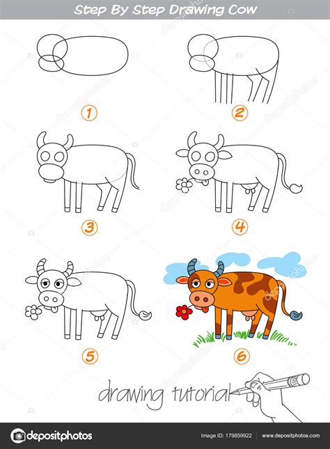 how to draw a cow easy 4