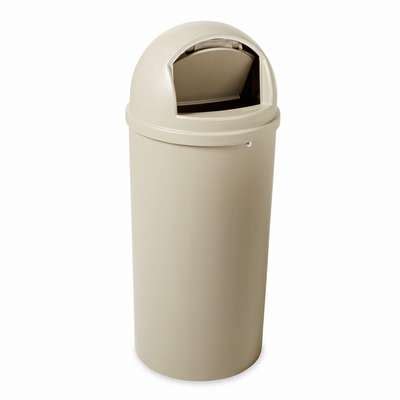 Rubbermaid Marshal Gal Round Dome Top Utility Trash Can