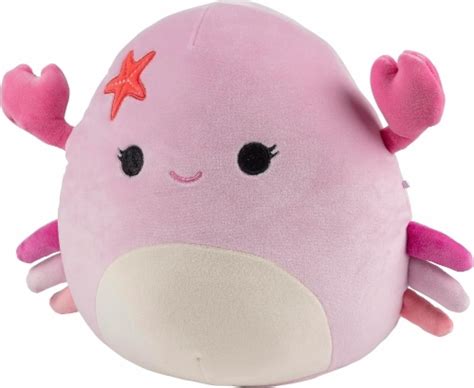 Squishmallows Cailey The Pink Crab With Starfish Pin Squishy