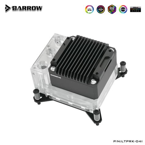 BARROW INTEL 115X 1700 X99 X299 CPU WATERBLOCK WITH INTEGRATED BLACK