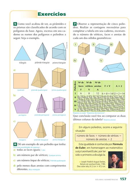 Atividades Sobre Arestas Vértices E Faces 5o Ano Respostas EDUKITA