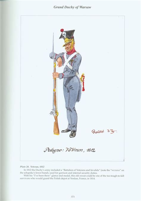 Grand Duchy of Warsaw: Plate 28. Veteran, 1812. | Napoleonic wars ...