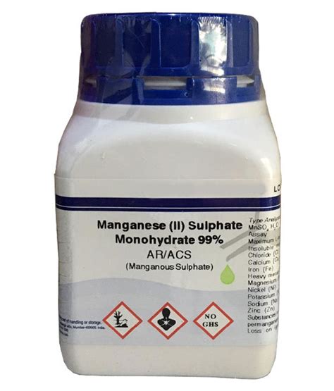 Manganese Ii Sulfate Monohydrate At Rs Gram Lab Chemicals L M