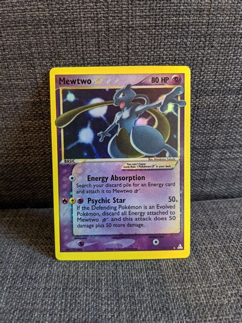 HOLO 103 110 Mewtwo Gold Star EX Holon Phantoms Handmade Etsy