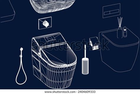 Toilet Wash Basin Wc Design Isometric Stock Vector (Royalty Free ...