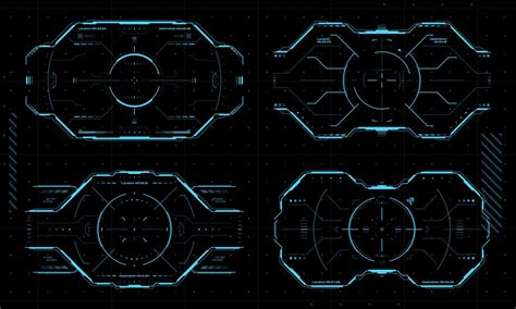 Hud Aim Control Target Frames Ui Game Interface 21630517 Vector Art At Vecteezy