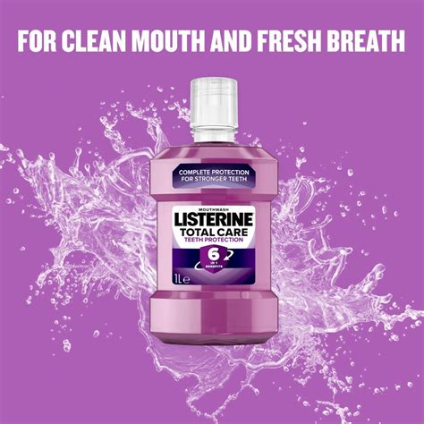 Listerine Total Care Clean Mint Mouthwash Vodice Za Ispiranje Usta 1000