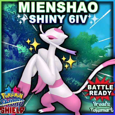 Ultra Shiny 6iv Mienshao Pokemon Sword And Shield Lv100 Etsy