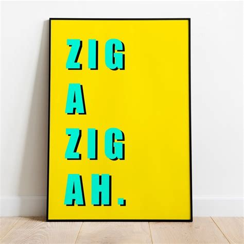 Zig Zig Ah Spice Girls Digital Print Etsy