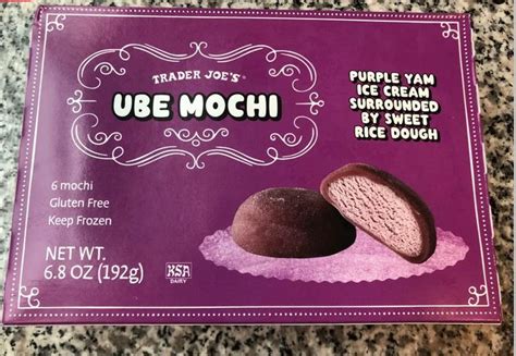 Purple Yam Sweet Dough Ube Yams Trader Joes Mochi Yummy Treats