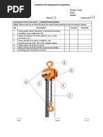 Inspection Checklist For Lifting Tools And Tackles Pdf Manufactured