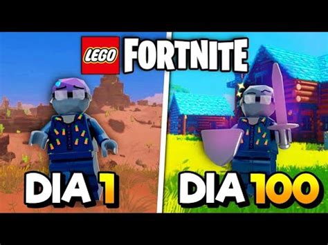 SOBREVIVÍ 100 Días en LEGO en FORTNITE YouTube