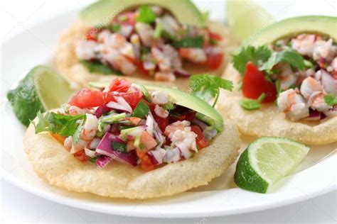 Tostadas de ceviche — Stock Photo © asimojet #23639617