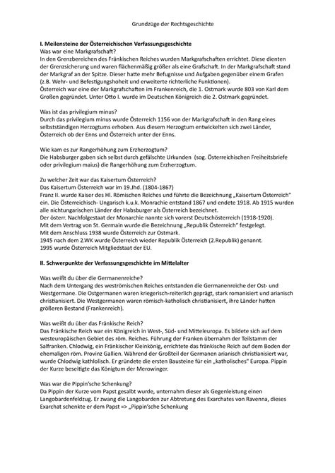 Grundz Ge Der Rechtsgeschichte Der Rechtsgeschichte I Meilensteine