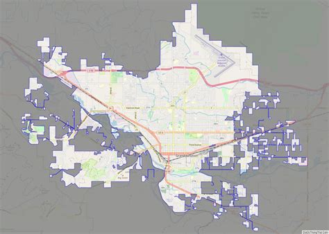 Map of Grand Junction city, Colorado - Thong Thai Real