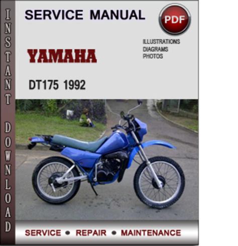 Yamaha Dt175 1992 Factory Service Repair Manual Download Pdf Tradebit