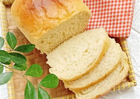 Resep Roti Tawar Tanpa Telur Lembut Eggless Bread 🌹 Oleh Ibu Tina