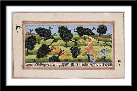 Tallenge Hanuman Fighting The Demons In The Garden Of Lanka Rajput