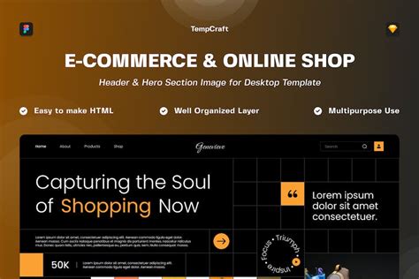 Genevieve E Commerce Hero Section Website Ux And Ui Kits Websites