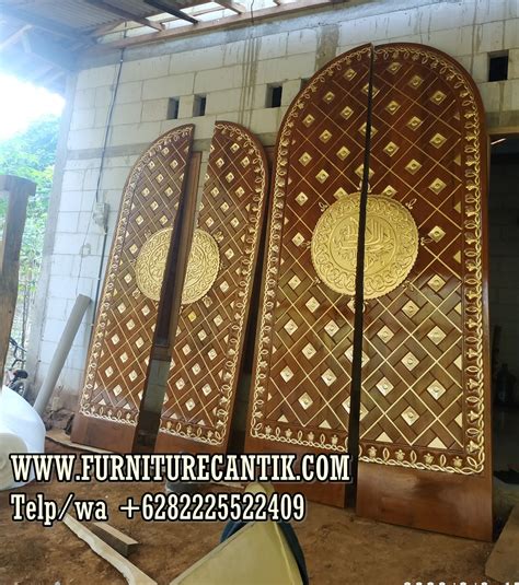 Pintu Masjid Ukiran Motif Nabawi Toko Furniture Cantik Jepara