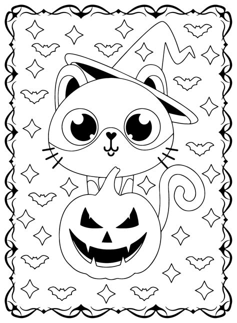 Printable Halloween Cards To Color