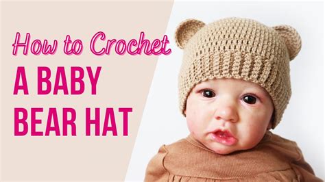 Crochet Baby Bear Hat - Adorecrea.com