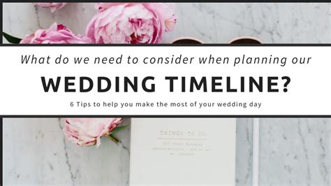 How To Plan Your Wedding Day Timeline Tips For Brides And Grooms