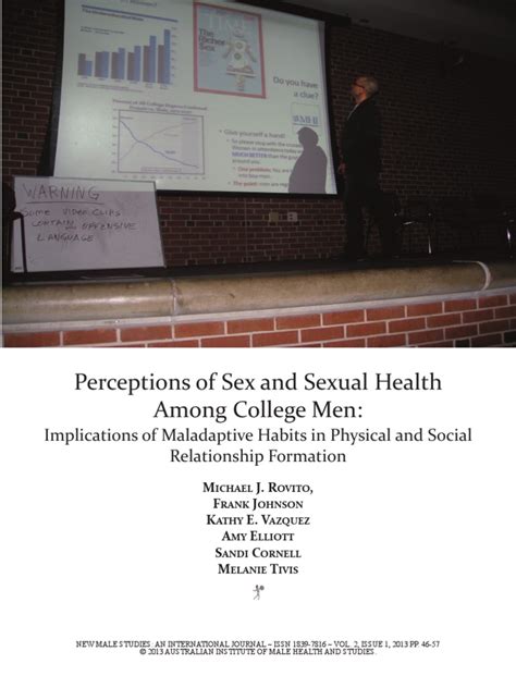 Perceptions Of Sex And Sexual Health Among College Men Sexual