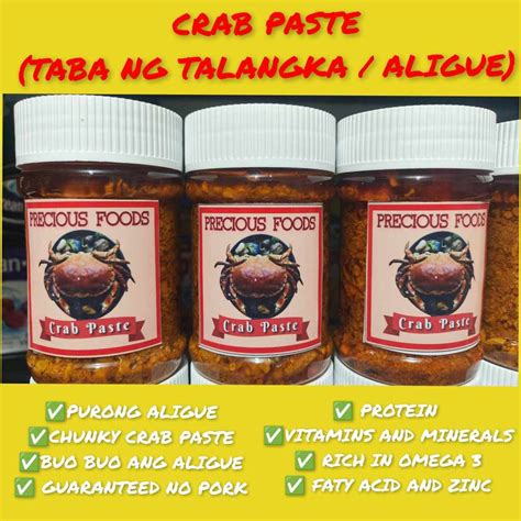 Crab Paste Taba Ng Talangka Aligue Shopee Philippines