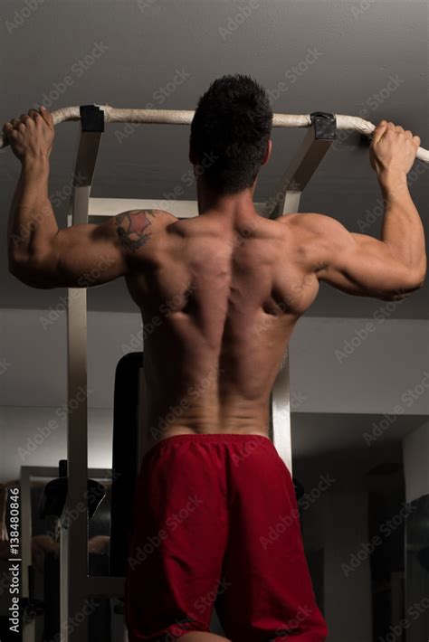 Bodybuilder Doing Pull Ups Best Back Exercises Stock Photo | Adobe Stock