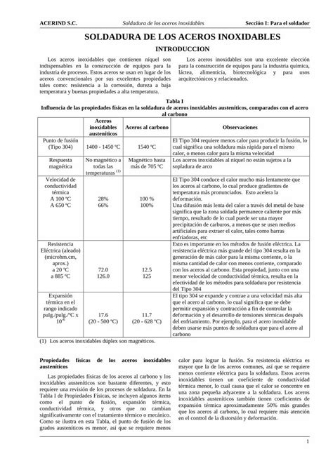 PDF Propiedades De Los Aceros Inoxidables Y Otros PDFSLIDE NET