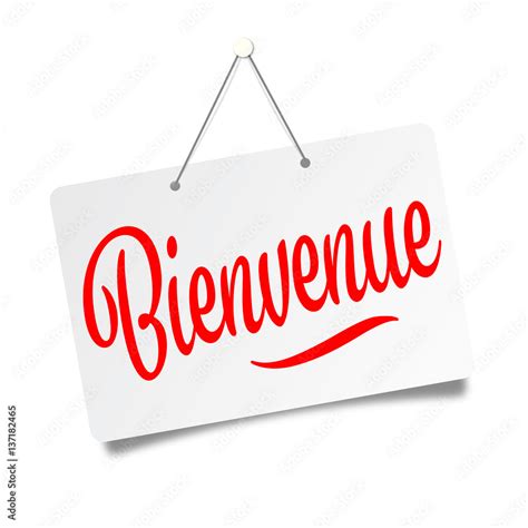 Bienvenue Stock Vector Adobe Stock