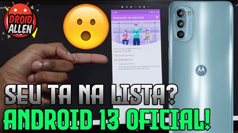 LISTA OFICIAL DA MOTOROLA Quais Motorola Vai Receber O ANDROID 13