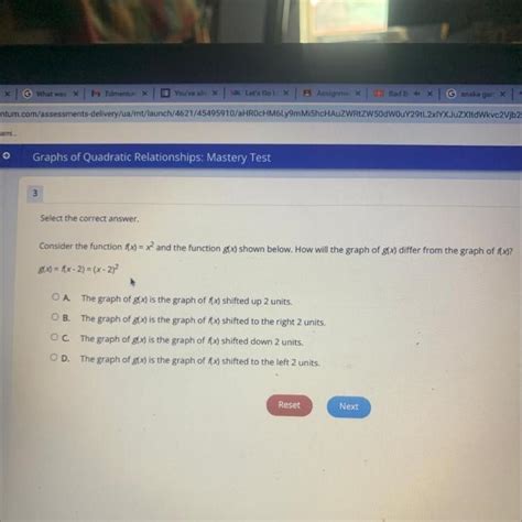 Select The Correct Answer Consider The Function Rx X And The Function Gx Shown Below How