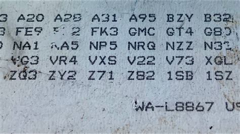 silverado service parts identification codes infoupdateorg