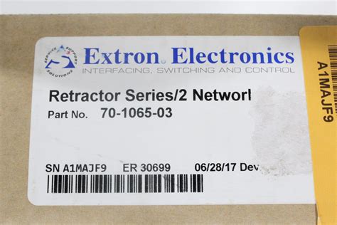 Extron Retractor Series 2 Network Cable Retraction System · AVGear